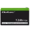 Qoltec 53062 AGM baterija | 12V | 7,2 Ah | max 108A