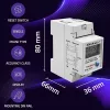 Energijos skaitiklis QOLTEC vienfazis DIN bėgelis 230V (MPN 50979)