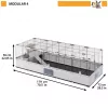FERPLAST Modular 4 – narvas triušiui ir jūrų kiaulytei – 179 x 72 x 56 cm
