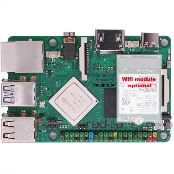 Vienos plokštės kompiuteris ALLNET Radxa Rock 3A 8 GB RK3568 keturių branduolių Cortex-A55 2 GHz