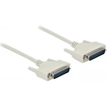 DeLOCK 86908 Serijinis kabelis smėlio spalvos 0,5 m D-Sub 25 kontaktų