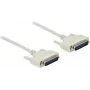 DeLOCK 86908 Serijinis kabelis smėlio spalvos 0,5 m D-Sub 25 kontaktų