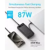 Nešiojamas įkroviklis Anker A1383011 — 20000 mAh, 1× USB-A + 1× USB-C, bendra 3,6 A, juodas