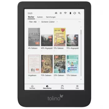 Tolino shine color elektroninių knygų skaitytuvė su liečiamuoju ekranu 16 GB Wi-Fi juoda