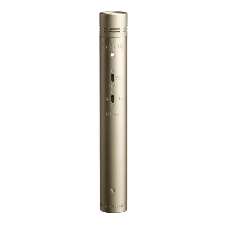 Scenos / atlikimo mikrofonas RØDE NT55, kardioidinis, laidinis XLR-3, -38 dB jautrumas, 100 Ω, sidabrinis