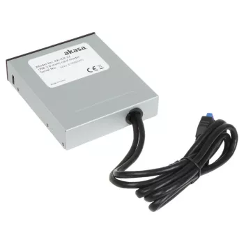 Akasa AK-ICR-27 vidinis kortelių skaitytuvas USB 3.2 Gen 1 (3.1 Gen 1) juodas, pilkas
