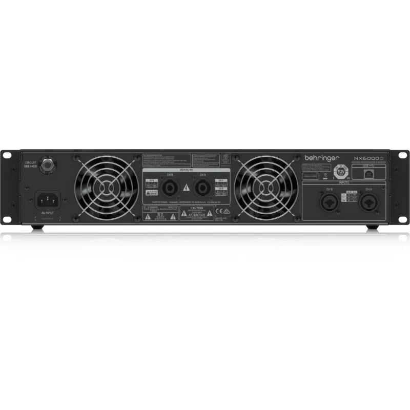 Behringer NX6000D garso stiprintuvas 2.0 kanalų Namai Juoda
