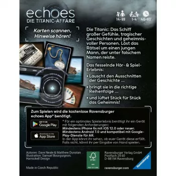 echoes Die Titanic Affair, šeimos žaidimas