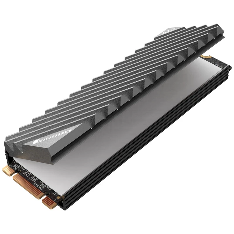 Radiatorius M.2 SSD Jonsbo M.2-3 GREY juodai pilkas 24,4mm 73mm 9,6mm