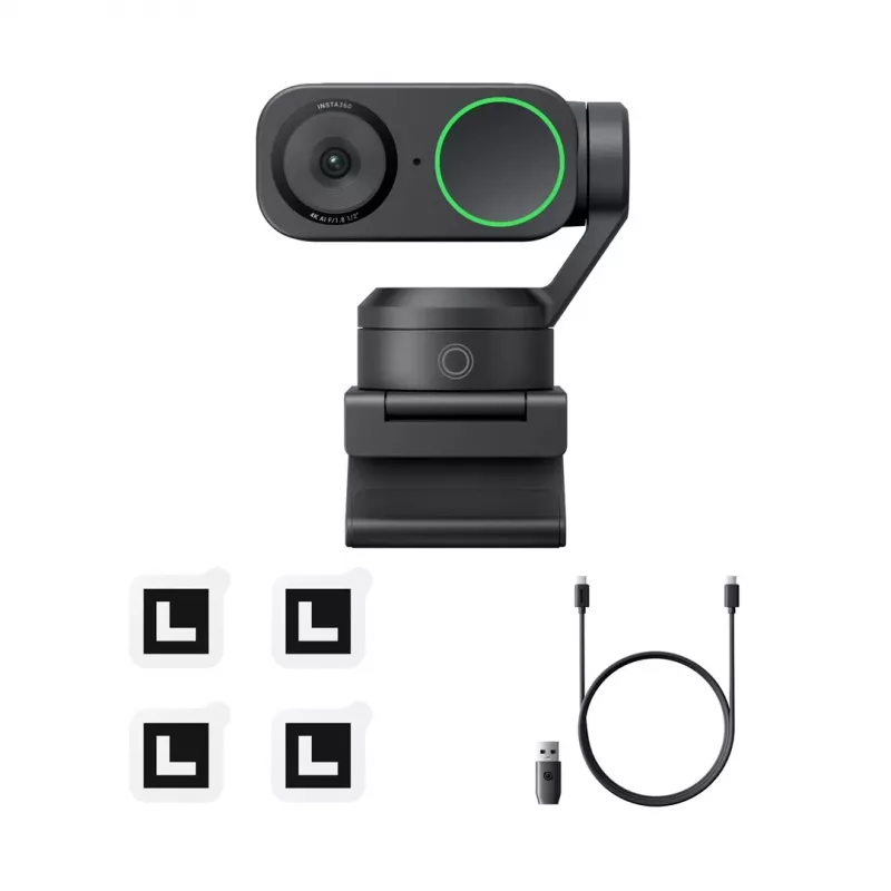 Internetinė vaizdo kamera Insta360 Link 2 3840 x 2160 pikselių USB juoda