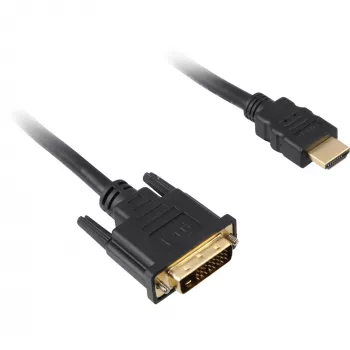 HDMI / DVI-D laidas Sharkoon 1 m