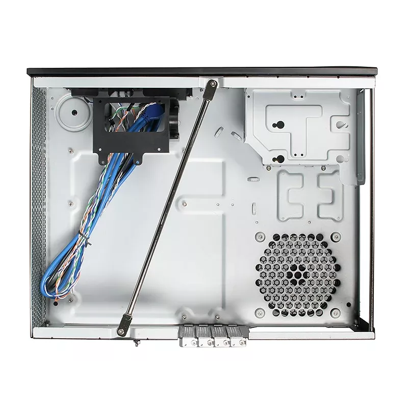 SilverStone MILO ML03 – stalinis kompiuterio korpusas – Micro-ATX – be maitinimo šaltinio (ATX / PS/2) – juodas – USB / garso (SST-ML03B-R)