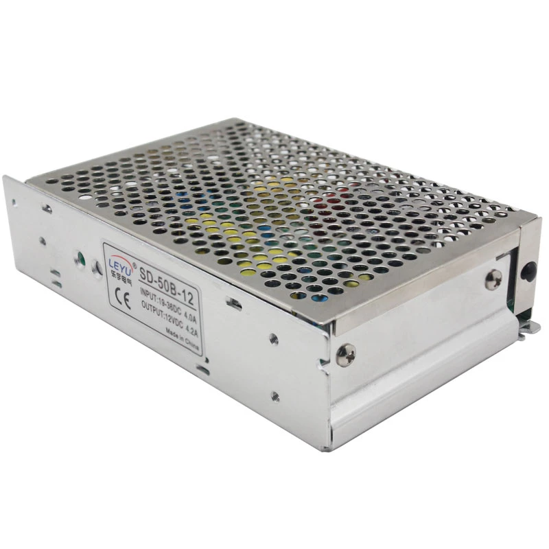 Nuolatinės srovės įtampos keitiklis Extralink SD-50C-24 48V→24V 50W pasyvus aušinimas metalinis korpusas