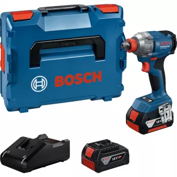 Akumuliatorinis smūginis veržliasukis GDX 18V-285 Professional, 18 V (mėlynas, 2x ličio jonų akumuliatorius 4,0 Ah, L-BOXX dėkle)