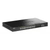 D-Link 28 prievadų Gigabit kraunamas PoE+ išmanusis valdomas tinklo jungiklis su 4 x 10G SFP+ prievadais