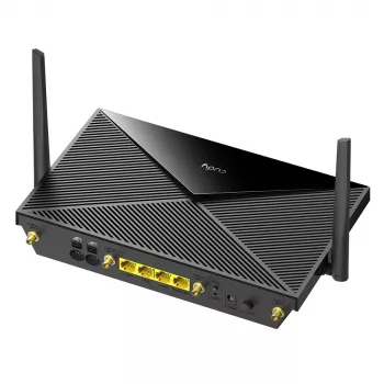 Stalinis belaidis maršrutizatorius Cudy P5 — Dviejų juostų Wi‑Fi 6, 5G Sub6, dvi NanoSIM, Gigabit Ethernet, 6 nuimamos antenos, 256MB RAM
