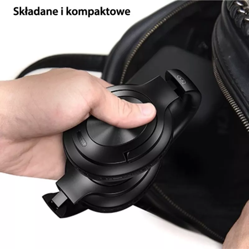 Usams Ausinės Bluetooth 5.3 Uždedamos Us-yh Series Juodos/juodos TDLYEJYS01