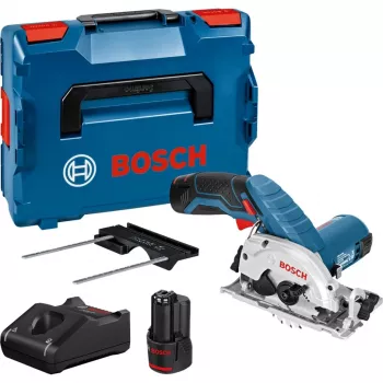 Belaidis rankinis diskinis pjūklas GKS 12V-26 Professional, 12V (mėlyna/juoda, 2x Ličio jonų akumuliatorius 3,0 Ah, su L-BOXX)