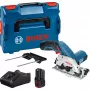 Belaidis rankinis diskinis pjūklas GKS 12V-26 Professional, 12V (mėlyna/juoda, 2x Ličio jonų akumuliatorius 3,0 Ah, su L-BOXX)
