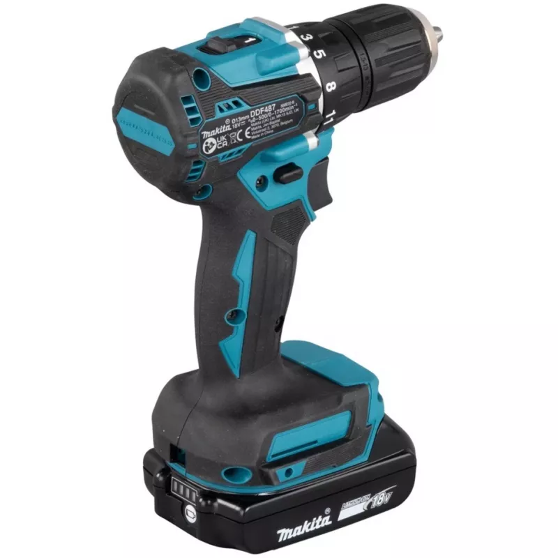 Atsuktuvas / smūginis suktuvas Makita DDF487RAJ 1700 RPM Juoda, Žalia