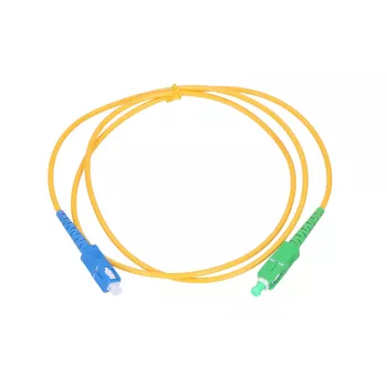 Extralink Patchcord SC/APC-SC/UPC vienmodis Simplex G652D 3mm 0,5m