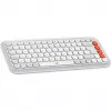 Logitech POP Icon Keys - belaidė klaviatūra - Bluetooth LE - QWERTY US International - Off White, oranžinė (920-013072)