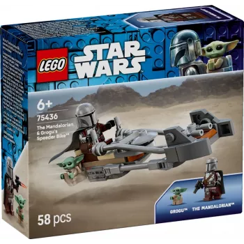 LEGO STAR WARS 75436 Mandaloriečio ir Grogaus greitaeigis motociklas