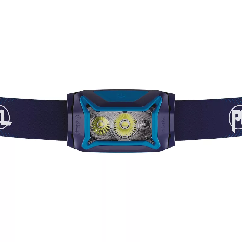Priekinė lemputė Petzl Actik Core mėlyna LED 100 lm įkraunama per USB