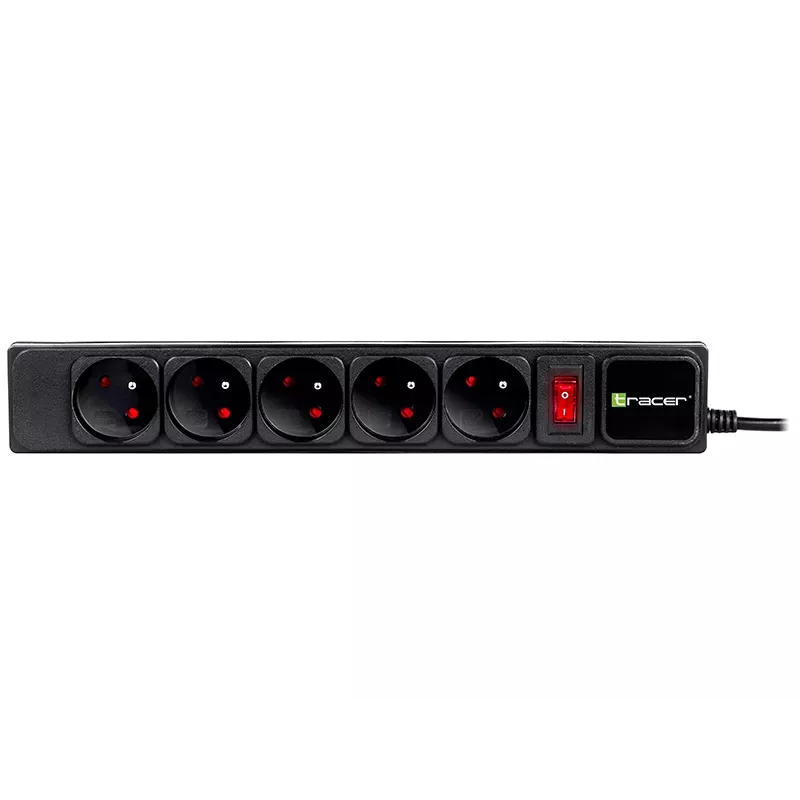 Ilgintuvas su apsauga nuo viršįtampių TRACER PowerGear Tracer 47138 5 m juodas