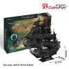 PUZZLE 3D Didelis piratų laivų rinkinys Queen Revenge