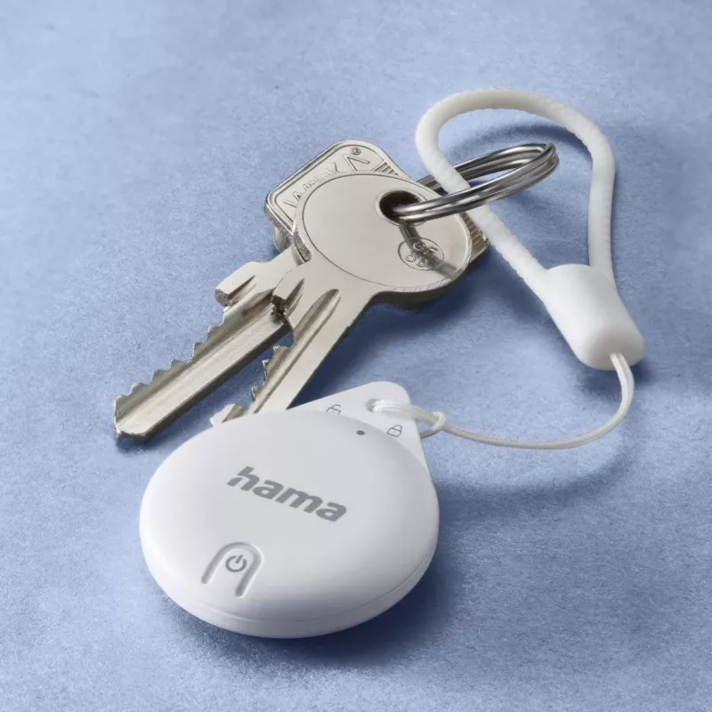 HAMA Item Finder 00185815 Bluetooth sekiklis, skirtas Apple Find My programėlei, baltas