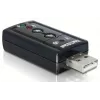 DeLOCK USB garso adapteris 7.1 – išorinė garso plokštė, stereo, USB (61645)