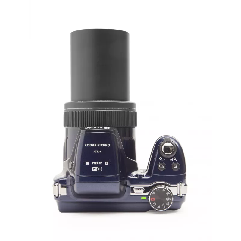 Fotaparatas Kodak AZ528 Midnight Blue su EU kištuku, 2 baterijomis ir dėklu