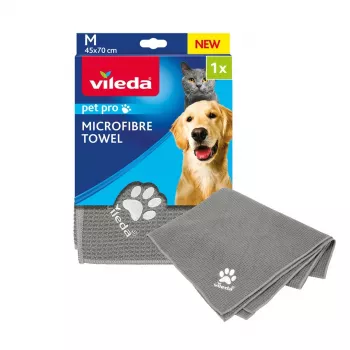 Vileda Pet Wipes 172650 šluostės gyvūnams 450x700 mm, poliesteris, skalbiamos, pilkos