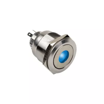 DimasTech vandalams atsparus mygtukas 25 mm Silverline Dot RGB PD212