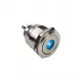 DimasTech vandalams atsparus mygtukas 25 mm Silverline Dot RGB PD212
