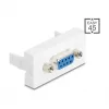 Delock 81556 Easy 45 modulis su Sub-D 9 lizdais (lizdas–lizdas), 22,5 x 45 mm