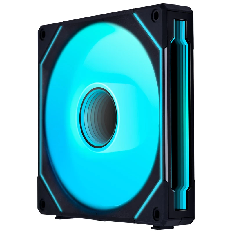 140 mm Lian Li UNI FAN SL-INF Reverse Blade RGB korpuso ventiliatorius, modelis UF-RSLIN140-1B