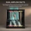 Corsair AIR 5400 LX-R RGB iCUE LINK Midi Tower juoda