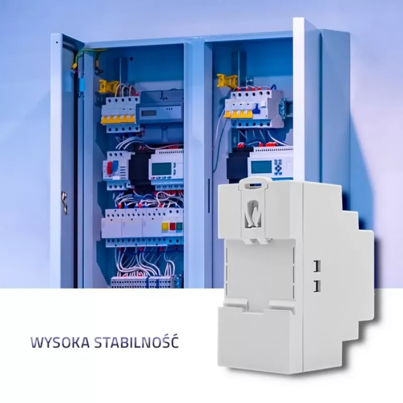 DIN bėgio maitinimo šaltinis QOLTEC 24V 2.5A 60W pilkas