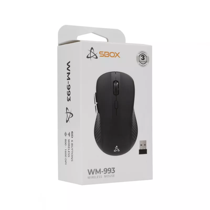 Belaidė pelė SBOX WM-993 sidabrinė USB Type-A