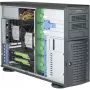 Super Micro Supermicro SC743 AC-1K26B-SQ - Bokštinis korpusas - 4U - Išplėstinis ATX - SAS - Karštai keičiamas - 1200 W - Juodas - USB (CSE-743AC-1K26B-SQ)