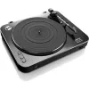 Pusiau automatinė vinilinių plokštelių grotuvas su diržine pavara Lenco LBT-120BK Juoda