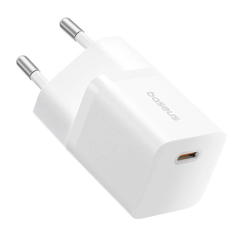 Baseus P10110909213-00 USB-C GaN5 mini 25W tinklo įkroviklis baltas