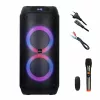 Nešiojamas garsiakalbis MANTA ATTIS SPK0802 120W, Bluetooth, laidinis įėjimas, įkraunamas, FM, LED lemputės