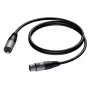 Kabelis XLR kištukas-XLR lizdas 1,5 m