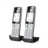 Gigaset COMFORT 500HX duo analoginis/DECT belaidis telefonas su skambučio numerio rodymu, juodas/sidabrinis