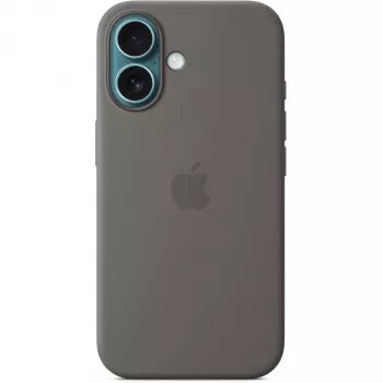 Apple iPhone 16 Silikoninis Dėklas su MagSafe Pilkai Pilkas