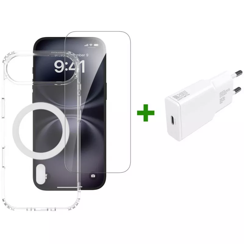 4smarts dėklas mobiliesiems telefonams Border Transparent White, skirtas iPhone 17 Air