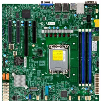 Pagrindinė plokštė Supermicro X13SCL-F – micro ATX, LGA1700, C262, 2x Gigabit LAN, integruota grafika